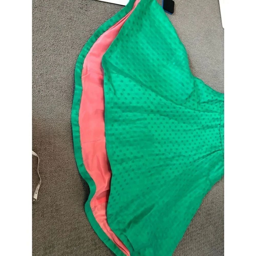 Jane Summers Sleeveless Emerald Green Midi Fit-and-Flare Dress with high-low hem - Picture 9 of 10